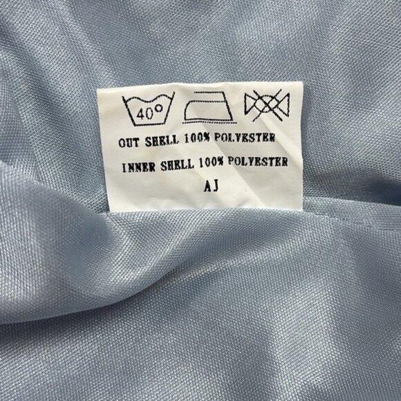 Revelry Valentina Satin Strapless Sweetheart A-Line Ruffle Maxi Dress Sky Blue 8 - Picture 9 of 9